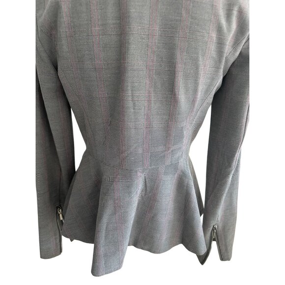 XOXO Y2K Floral Plaid Peplum Blazer Size Medium - Picture 2 of 9